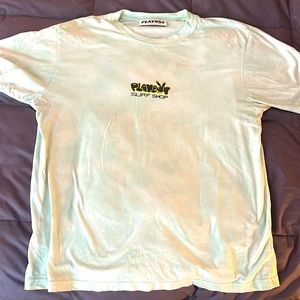Playboy Surf Shop by PAC Sun light green tie-dye cotton T-shirt